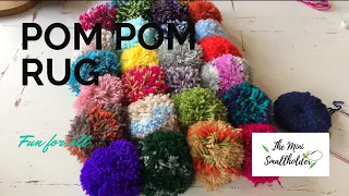 How to make a DIY Pom Pom rug, fun family project or gift idea