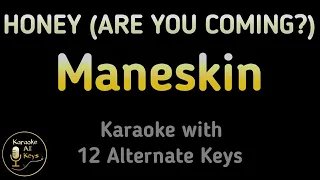 Måneskin - HONEY (ARE U COMING?) Karaoke Instrumental Lower Higher Female & Original Key