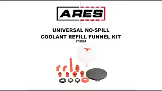 ARES Tool 15pc Universal No-Spill Coolant Refill Funnel Kit (71004) Overview