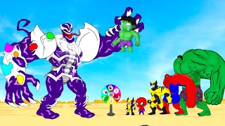 Rescue HULK Family & SPIDERMAN, WOLVERINE vs THANOS - VENOM : Who Is The King Of Super Heroes?