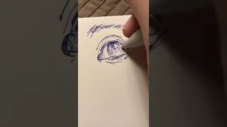 Drawing a realistic eye (asmr)