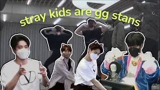 stray kids being girl group dance enthusiasts in 2021