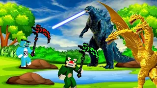 Minecraft | Godzilla Fight With Oggy And Jack | Minecraft Pe | In Hindi | Rock Indian Gamer |
