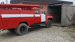 Пожарная машина Зил 130 погрузка