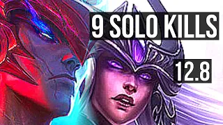 YONE vs SYNDRA (MID) | 9 solo kills, 700+ games, 1.0M mastery | NA Grandmaster | 12.8