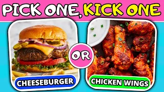 Pick One, Kick One - Dinner & Junk Food Edition! 🍔🌭🍕