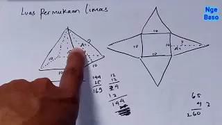 Bang bisa tolong jelasin gimana cara Ngerjakan misalkan yang ditanya adalah carilah luas permukaan
