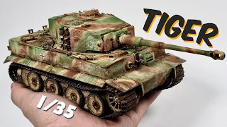 Tiger I tank 1/35 pro painting tutorial. part 1
