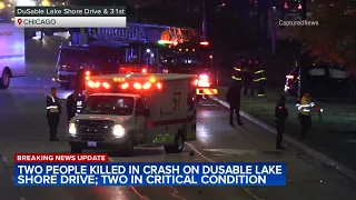 2 killed, 3 injured in DuSable Lake Shore Drive crash in Chicago