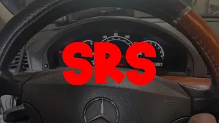 MERCEDES BENZ S430,S500,HOW TO DISABLE CHILD OCCUPANCY SENSOR W22O. SRS LIGHT ON