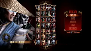 Mortal Kombat 9 - Expert Tag Ladder (Quan Chi & Raiden/3 Rounds/No Losses)