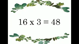 16x1=16 Multiplication| #Table of 16 | #Multiplication table | #Maths Tables | #Table of sixteen