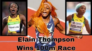 Elaine Thompson WINS 100 meter race VS Sha’Carri Richardson who LOSES at (2021) Prefontaine Classic