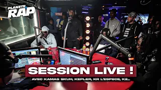 SESSION FREESTYLE avec Kamas Skuh, Kepler, KR L'espèce, Nervo Sosa, K2, Tvlm... ! #PlanèteRap