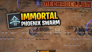 UNSTOPPABLE 50 COST PHOENIX SWARM Spam Strat - Mechabellum Gameplay