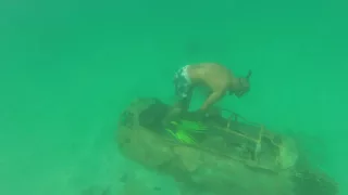 Затонувший самолет в городе Корор, острова Palau