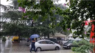 أمطار باتومي صباح اليوم الثلاثاء ٢٧ يوليو ٢٠٢١ 🥰🇬🇪. Batumi today 27.07.2021.