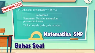 Diketahui persamaan y = 4x + 2 Benar atau salah 1. Persamaan Tersebut merupakan persamaan Linear