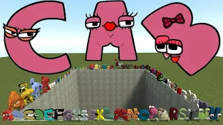 BIG HOLE DESTROY ALL 3D ALPHABET LORE FAMILY in Garry's Mod