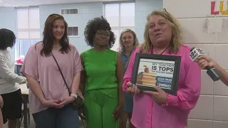 On National Teacher Appreciation Day, one retiring teacher in Macon gets a special surprise