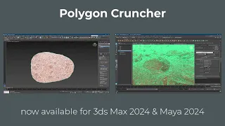 3ds Max 2024 & Maya 2024 Polygon Cruncher update