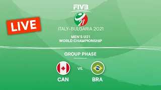 CAN vs. BRA - Pre-Round | Full Match - Men's U21 Volleyball World Champs 2021