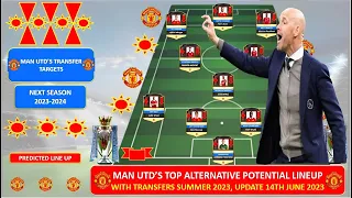 MAN UNITED's Top Alternative Potential Lineup With Transfer Target Summer 2023 Next Season 2023~2024