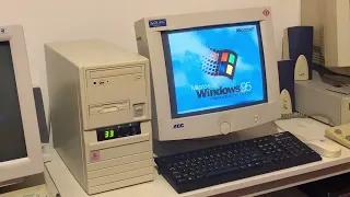 Startup and shutdown of an old 486DX2 PC