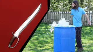 Affordable D2 Steel Sword Durability Test