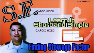 FINDING STOWAGE FACTOR || SHORT AND SIMPLE CARGO CALCULATION