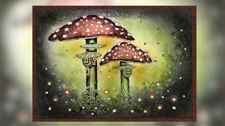 Forest Toadstools - A Lavinia Stamps Tutorial