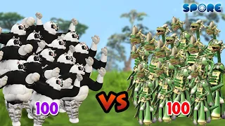 100 Po vs 100 Chameleon (Kung Fu panda) | Cartoon War [S3E1] | SPORE
