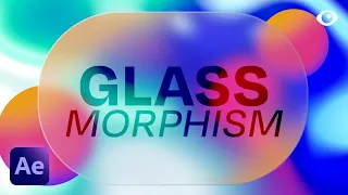 Glassmorphism Effect NO PLUGINS | Adobe After Effects Tutorial