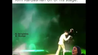 Prince Kicks Kim Kardashian Off Stage - Video