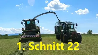 Der 1. Schnitt ist im Silo