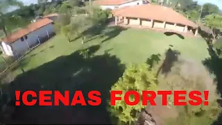 Acidente paraquedas filmado até o final. Resultado surpreendente! 😯  "Ai meu Deus, me ajuda!"