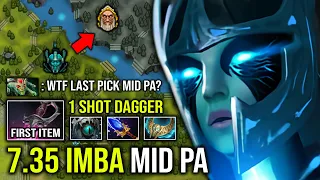 7.35 NEW MID PA First Item Khanda 1 Shot Invisible Dagger 100% Tank Slayer Phantom Assassin Dota 2