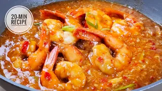 Singapore Chilli Prawns/ Shrimp at home. Easy recipe for beginners !