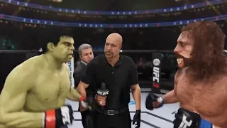 Hulk vs. Bigfoot (EA Sports UFC 3) - CPU vs. CPU - Crazy UFC 👊🤪