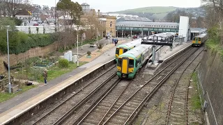 Southern 12 Car Class 377 Departs Lewes for Brighton 23/03/19