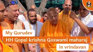 Vyas puja Feast and celebration of HH Gopal krishna Goswami maharaj in ISKCON Vrindavan | Udta Akash