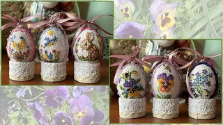 Вишиті писанки своїми руками_майстер клас (Do-it-yourself embroidered Easter eggs_master class)