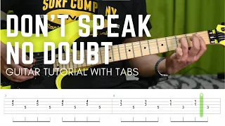 No doubt - Don't Speak | Guitar Tutorial with Tabs