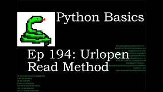 Python Basics Urllib Urlopen Read Method