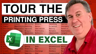 Excel - New Color Excel Book Coming off Printing Press at Hess Print Solutions - Episode 1580