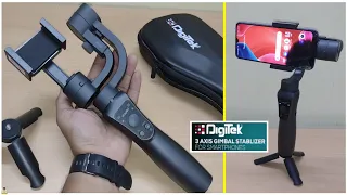 Digitek 3-Axis Gimbal 🔥 Unboxing | Stabilizer for Phone & GoPro, 12 hrs backup ⚡, FPV & 360° mode