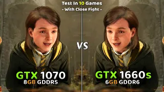 GTX 1070 vs GTX 1660 Super Test In 2023 With 10 Games🔥