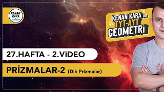 Prizmalar-2 | GEOMETRİ KONU ANLATIMI (2024 Tayfa) (TYT-AYT)