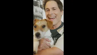 Rob Lowe's Dog Gets Jealous Watching Rob Lowe With His Movie-Dog