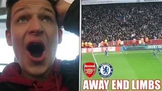 AWAY END LIMBS as TAMMY ABRAHAM SCORES at ARSENAL VS CHELSEA!!!